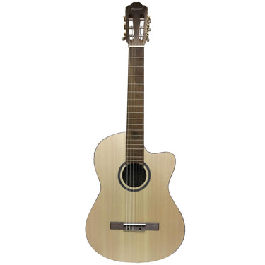 Guitarra Bamboo Gc-39-stage-q Electroacustica Natural Spruce 39 Pulgadas Con Funda